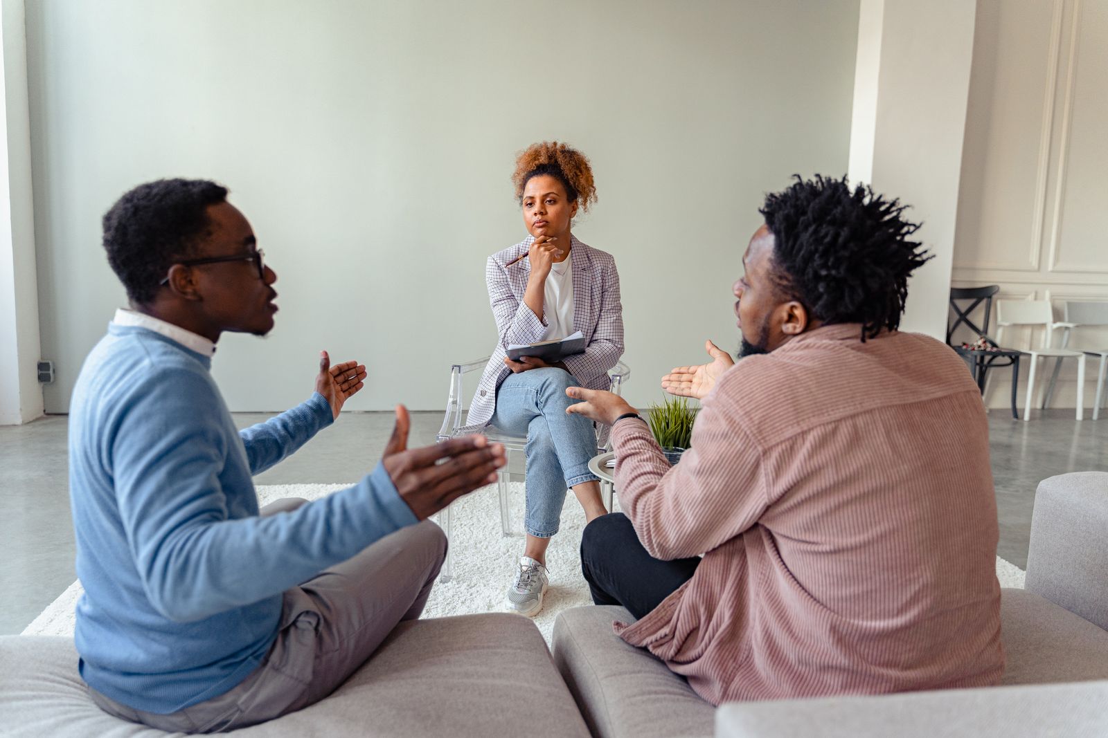 Patient reviewing cancer reports during a second-opinion consultation